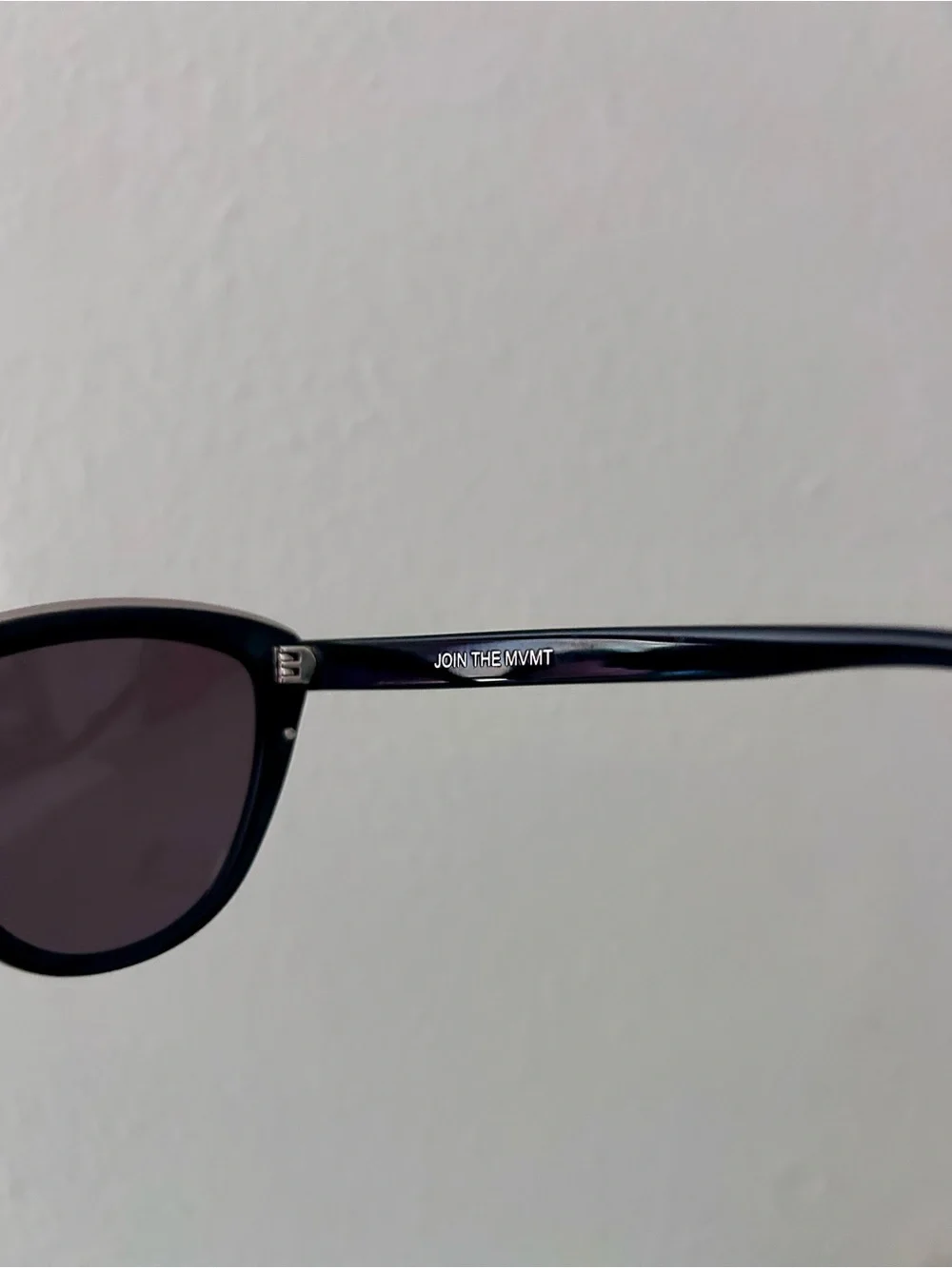MVMT Marquee 001 Black Silver Oversized Cat Eye Sunglasses
